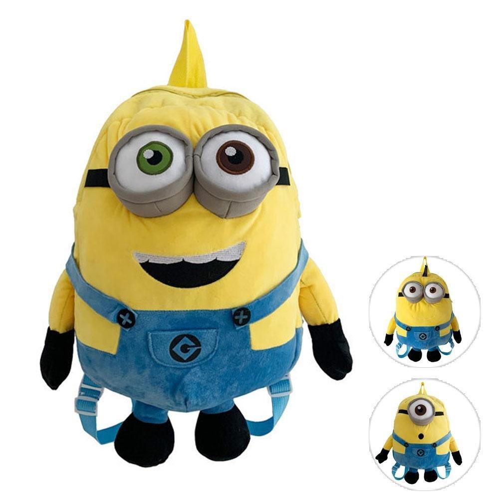 Despicable Me Minions Plush school bag large capacity student cartoon backpack