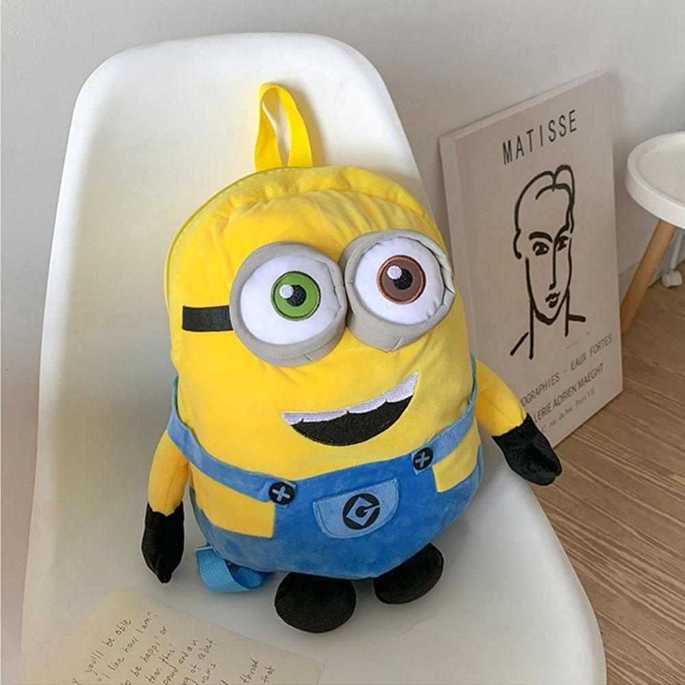 Despicable Me Minions Plush school bag large capacity student cartoon backpack