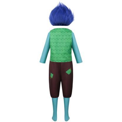 Girl Poppy Dress And Boy Branch Costume Wig Trolls 2 World Tour Cosplay For Kids Adult