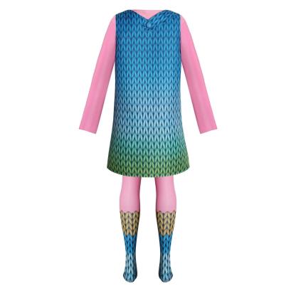 Girl Poppy Dress And Boy Branch Costume Wig Trolls 2 World Tour Cosplay For Kids Adult