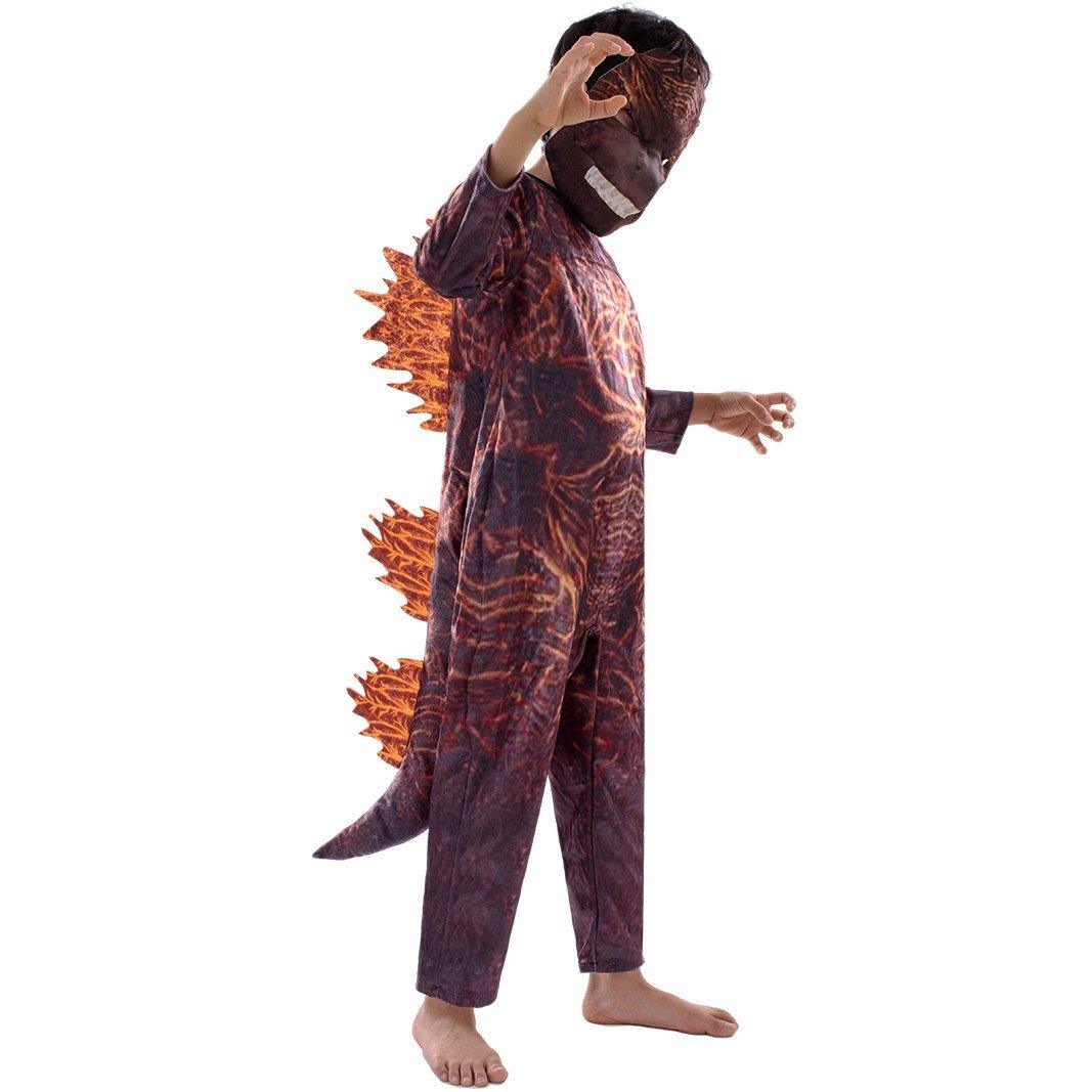Fire Godzilla Kids Costume Halloween Cosplay