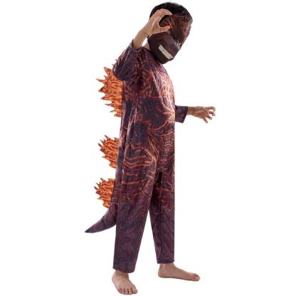 Fire Godzilla Kids Costume Halloween Cosplay