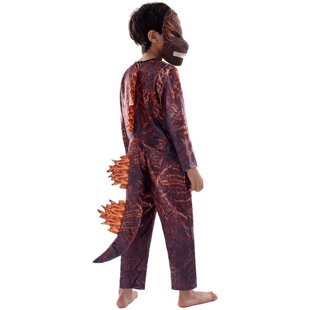 Fire Godzilla Kids Costume Halloween Cosplay