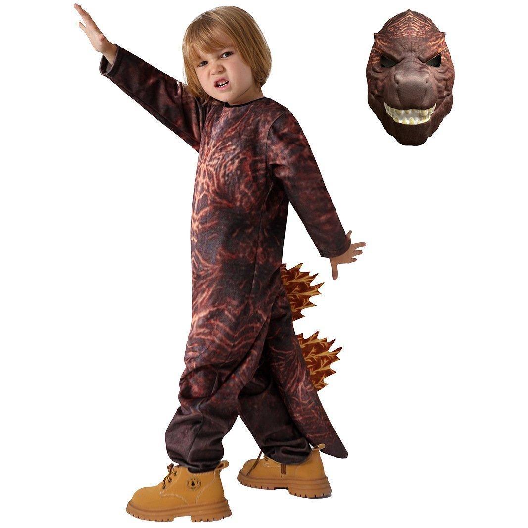 Fire Godzilla Kids Costume Halloween Cosplay