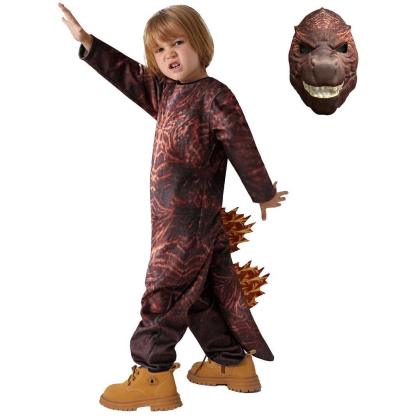 Fire Godzilla Kids Costume Halloween Cosplay