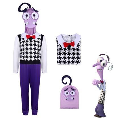 Inside Out 2 Fear Costume Stage Performance Halloween Outfit for Kids and Adults