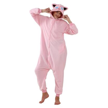 Jigglypuff Kigurumi Onesies Anime Pokemon Pajamas Pyjamas Costume Halloween