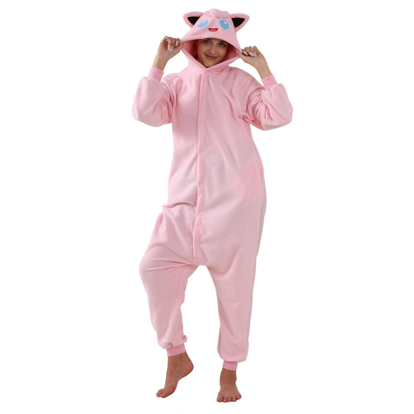 Jigglypuff Kigurumi Onesies Anime Pokemon Pajamas Pyjamas Costume Halloween