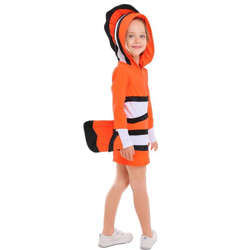 Halloween Ocean Theme Party Clown Fish Cosolay Matching Outfits Costumes