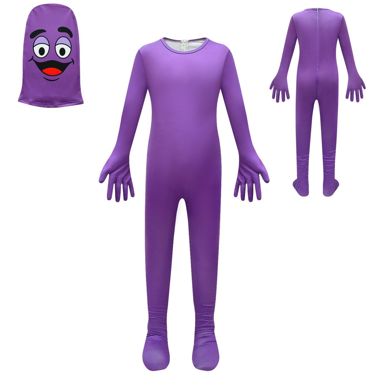 McDonald's Grimace Shake Costume Kids Boys Girls Cosplay Game Halloween