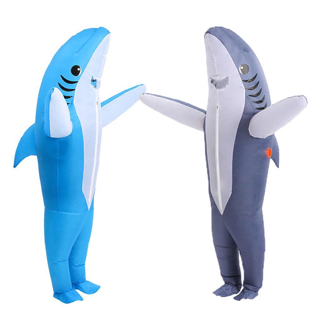 Funny inflatable shark costume Halloween Party for Adult Kids