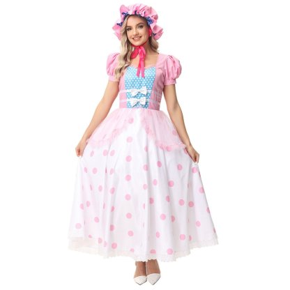 Toy Story 4 Little Bo Peep Cosplay Dress Halloween Costumes Outfit For Adult