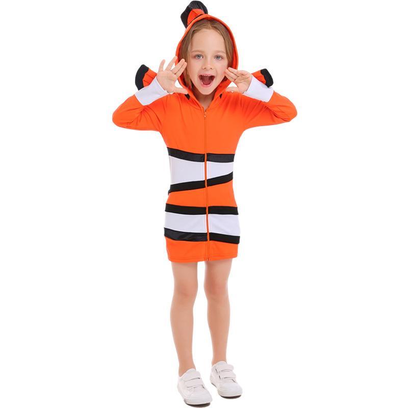 Halloween Ocean Theme Party Clown Fish Cosolay Matching Outfits Costumes