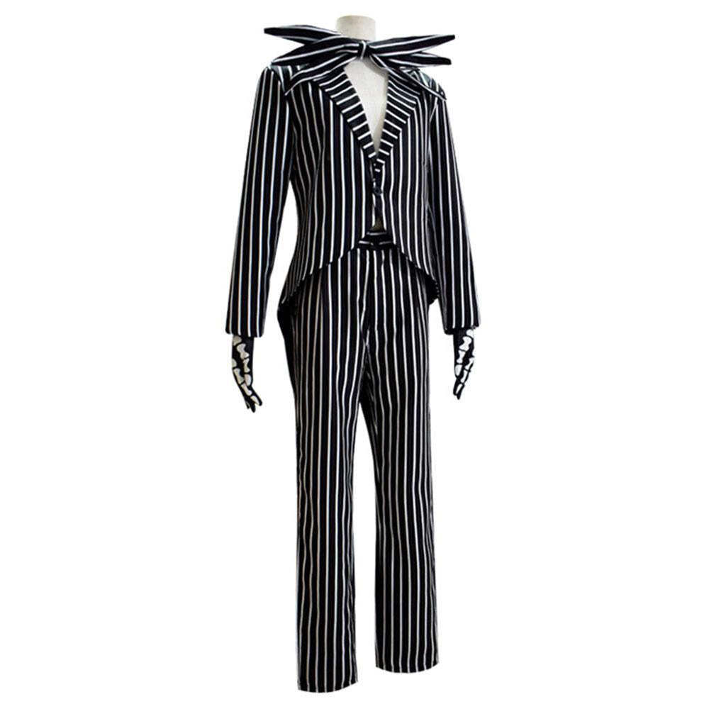 Jack Skellington Couples Costume Halloween Outfits Party Carnival Cosplay