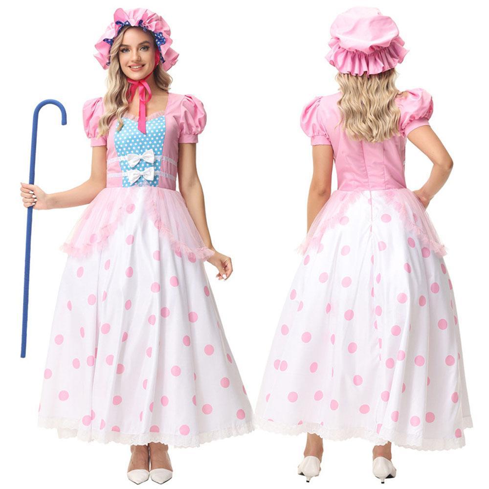Toy Story 4 Little Bo Peep Cosplay Dress Halloween Costumes OutfitFor 