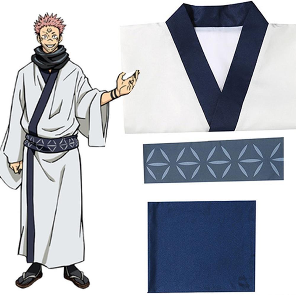 Jujutsu Kaisen Ryomen Sukuna kimono Costume Party Cosplay Carnival Full Set