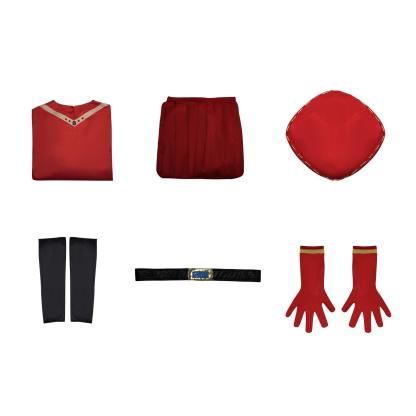 Lord Farquaad Cosplay Costume Halloween Shrek Red Robe Cape