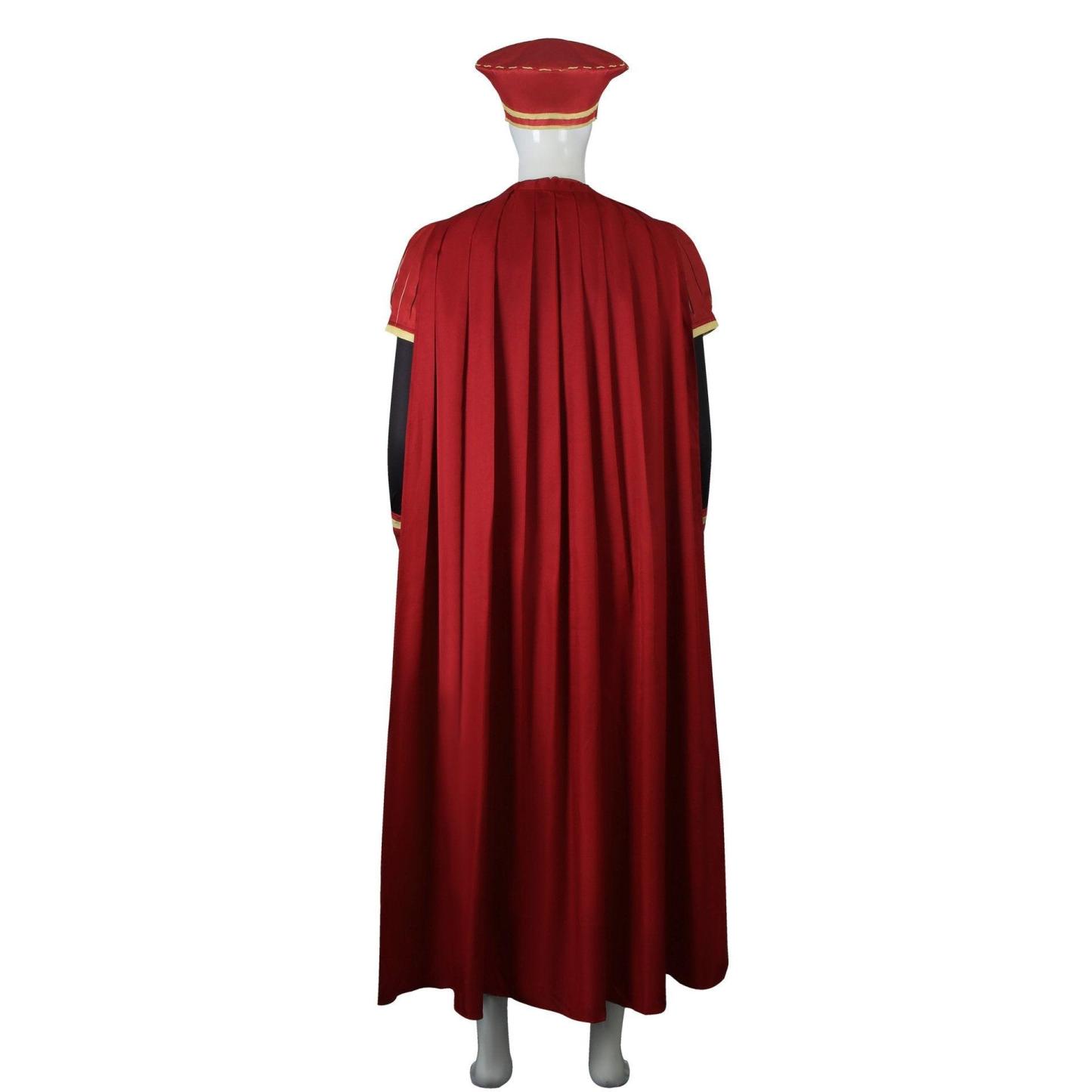 Lord Farquaad Cosplay Costume Halloween Shrek Red Robe Cape