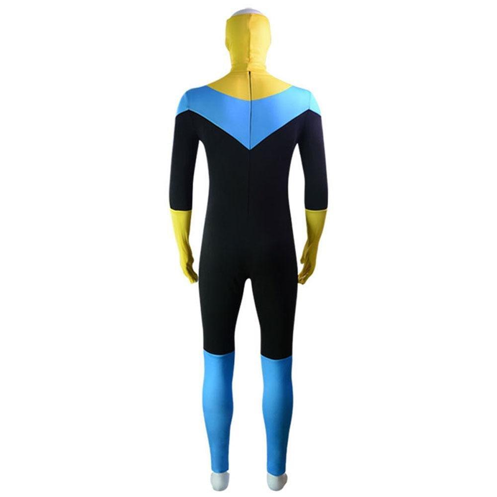 Mark Grayson Invincible Costume Bodysuit Zentai Hero Cloak Cosplay