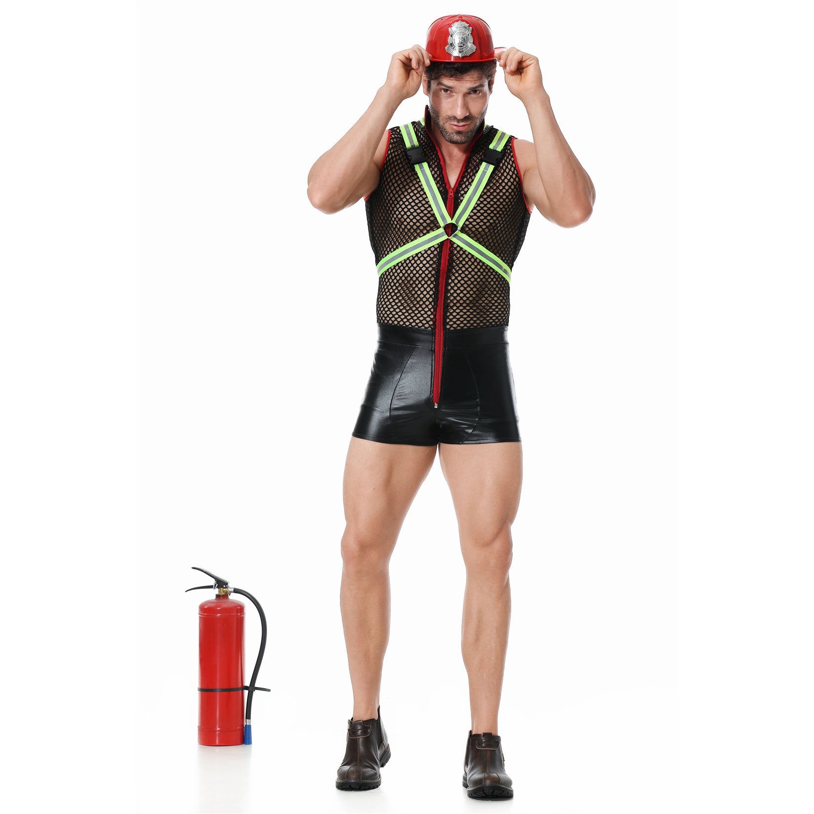 Stag Do Party Fancy Dress Costume Firemen Outfit for Men