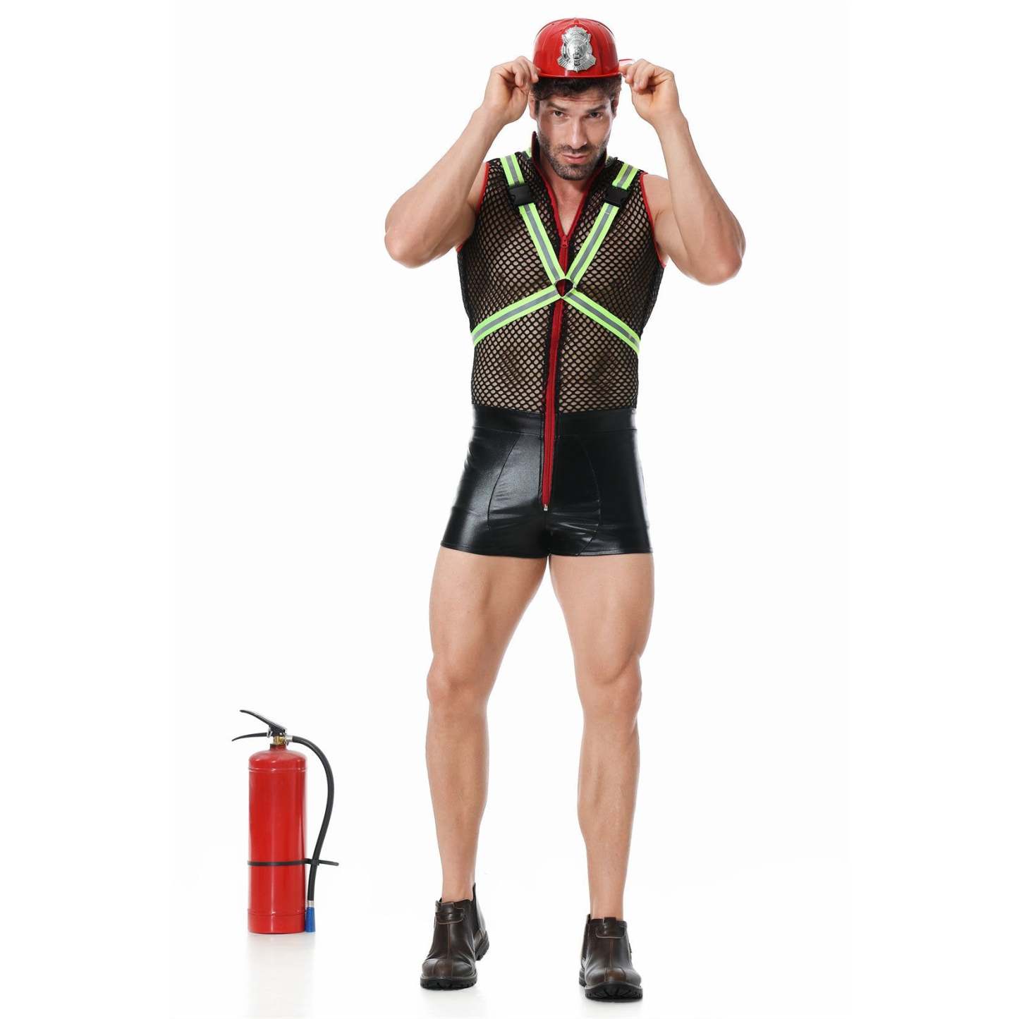 Stag Do Party Fancy Dress Costume Firemen Outfit for Men