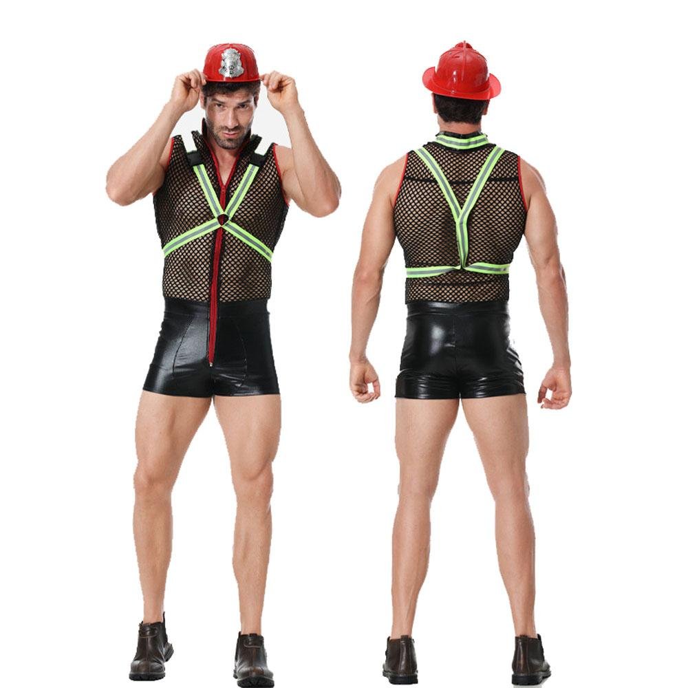 Stag Do Party Fancy Dress Costume Firemen Outfit for Men