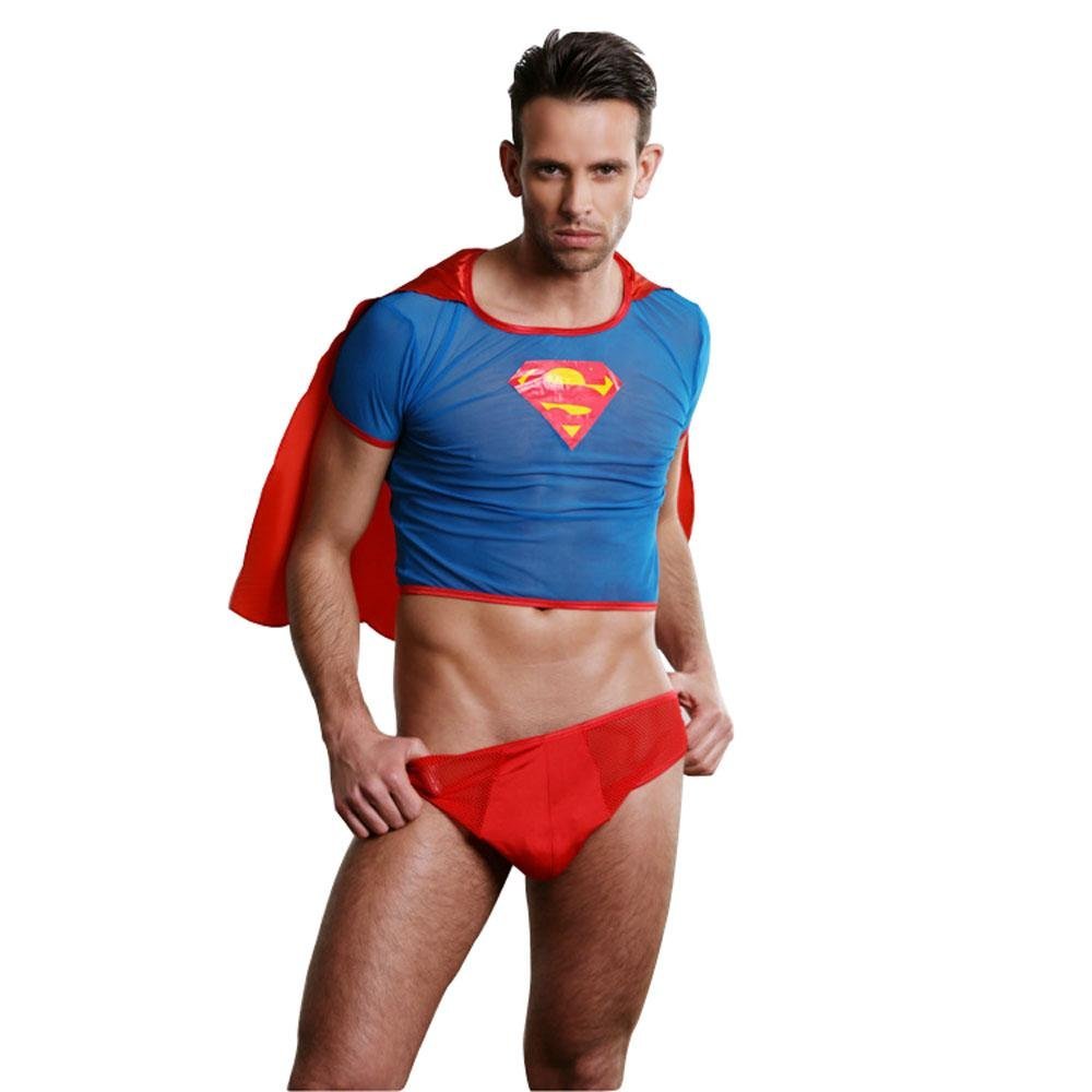 Stag Do Party Fancy Dress Costume Superman For Men-Azurebuy