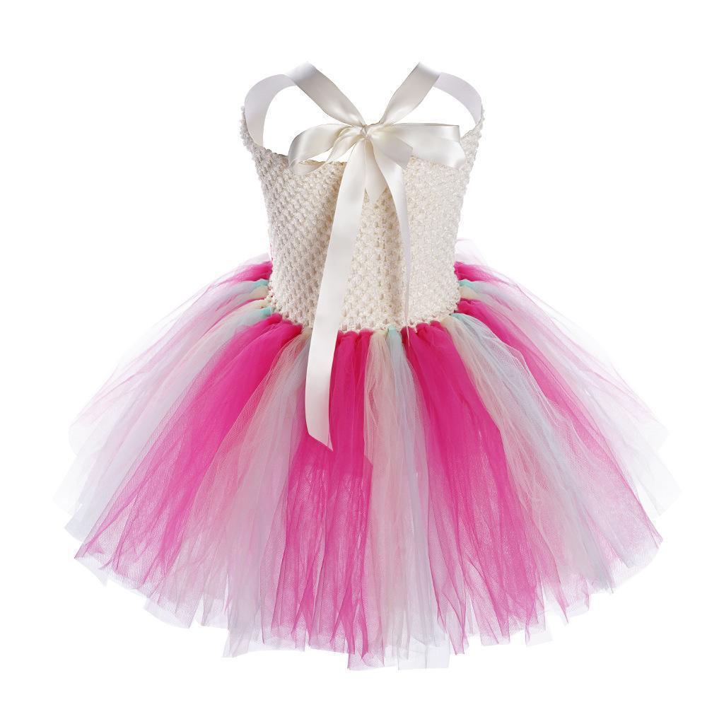 Trolls Girls gown Princess Poppy dress Birthday party ball