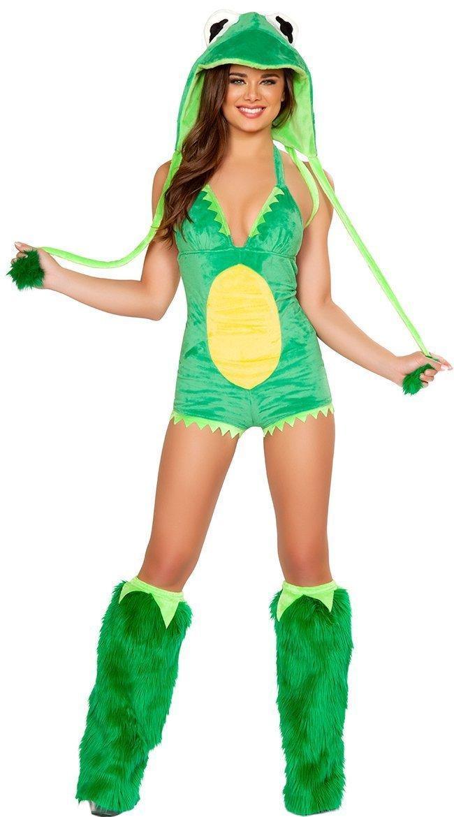 Women Halloween Frog Costume Cosplay Fancy Dress Animal Uniform