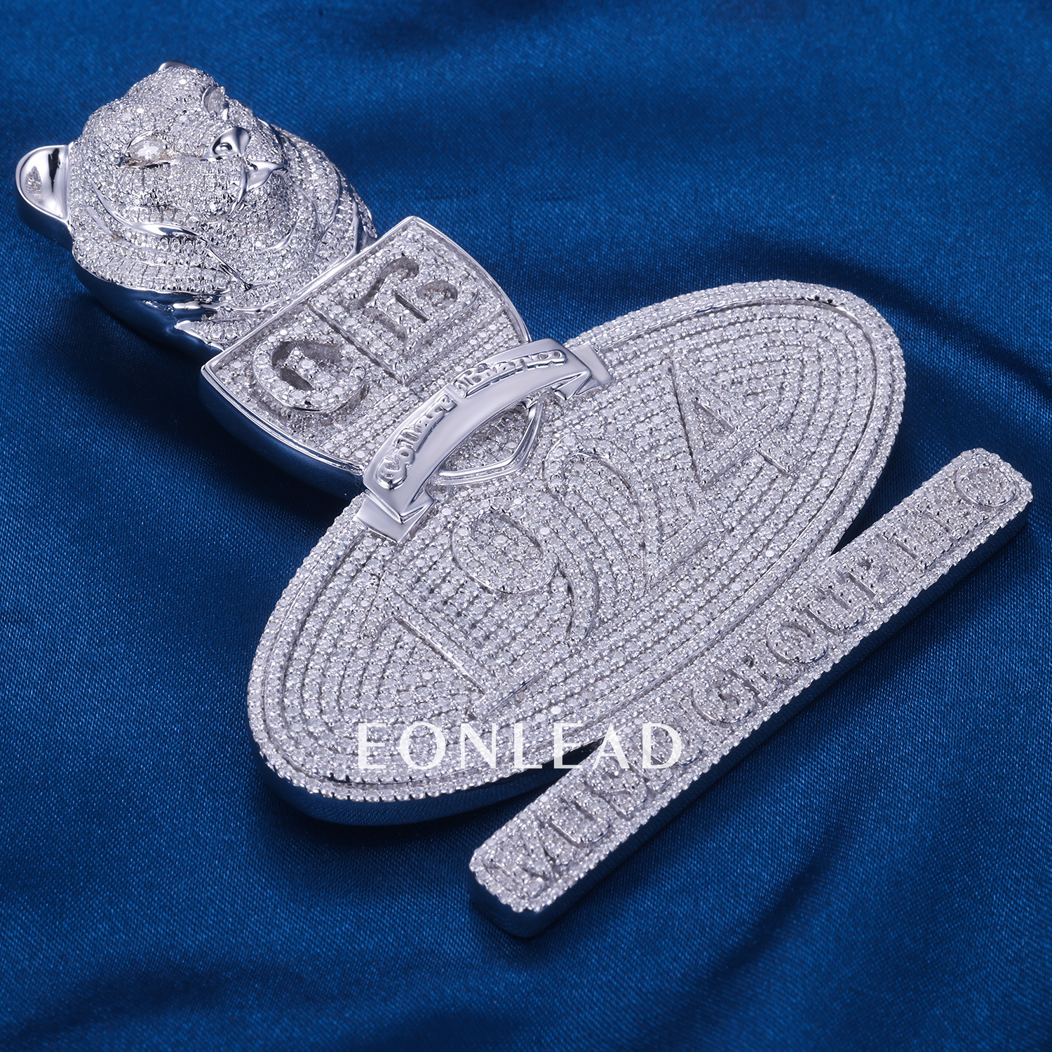 [Copy]CUSTOM 3INCHES S925 SILVER ICED OUT D VVS MOISSANITE DIAMOND LETTERS PENDANT RAPPER HIP HOP PENDANT 