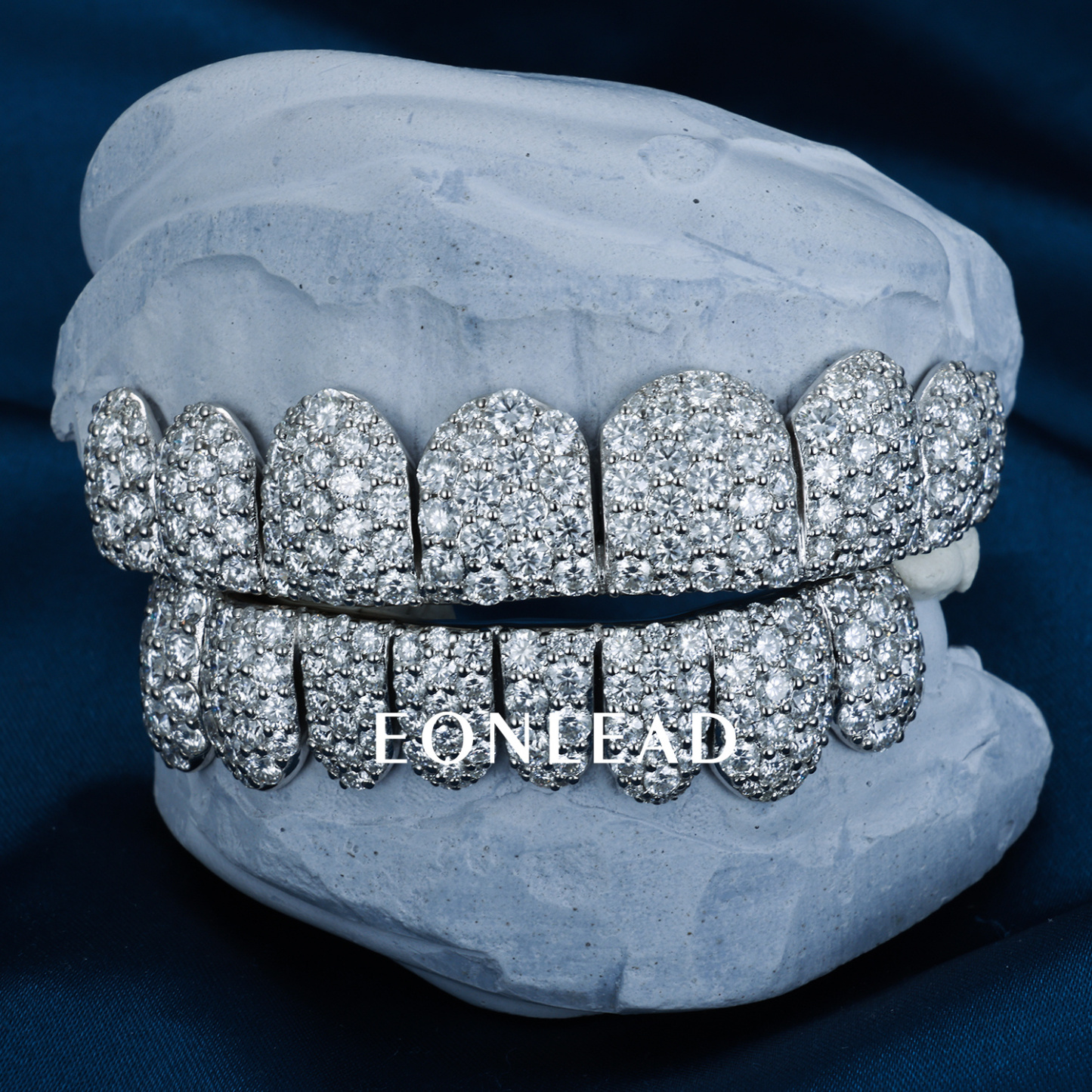 Custom Men Women TOP BOTTOM 2 4 6 8 10 Moissanite Lab Diamond Grillz Honeycomb S925 Silver 10K 18K 14K Solid Gold Teeth Grillz