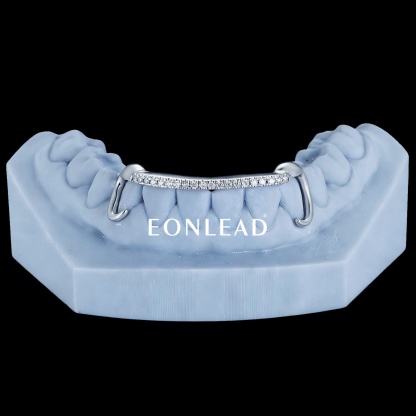 Custom 925 Silver Iced Out Hollow Frame Vampire Fangs Grillz Full Micro Pave Moissanite Lab Diamond Bar Lower Teeth Grills Hip Hop Jewelry For Men Women