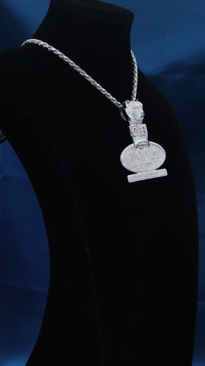 [Copy]CUSTOM 3INCHES S925 SILVER ICED OUT D VVS MOISSANITE DIAMOND LETTERS PENDANT RAPPER HIP HOP PENDANT 