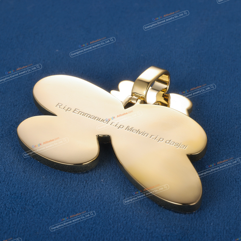 Custom S925 sterling silver VVSD moissanite letter pendant 2.5inch