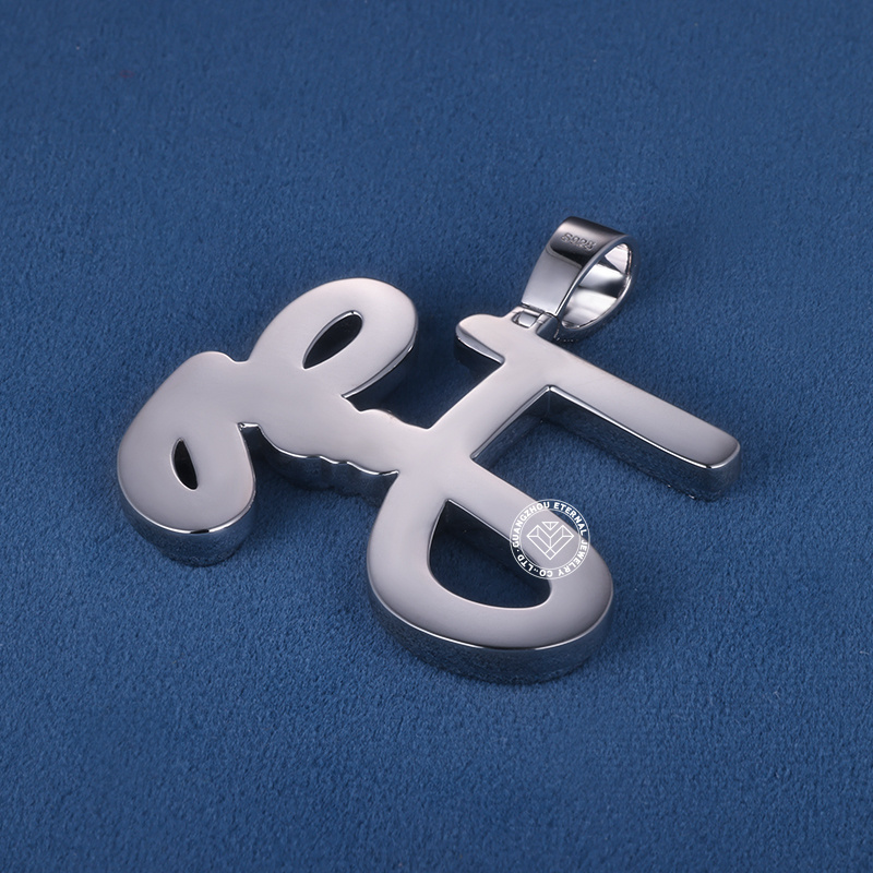 CUSTOM 2INCHES S925 SILVER ICED OUT D VVS MOISSANITE DIAMOND “JUDY” LETTER Rapper HIP HOP PENDANT 