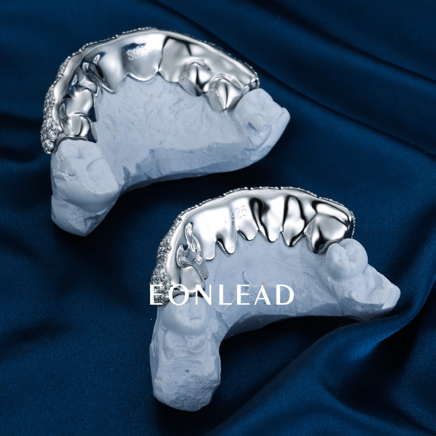 Custom Men Women TOP BOTTOM 2 4 6 8 10 Moissanite Lab Diamond Grillz Honeycomb S925 Silver 10K 18K 14K Solid Gold Teeth Grillz