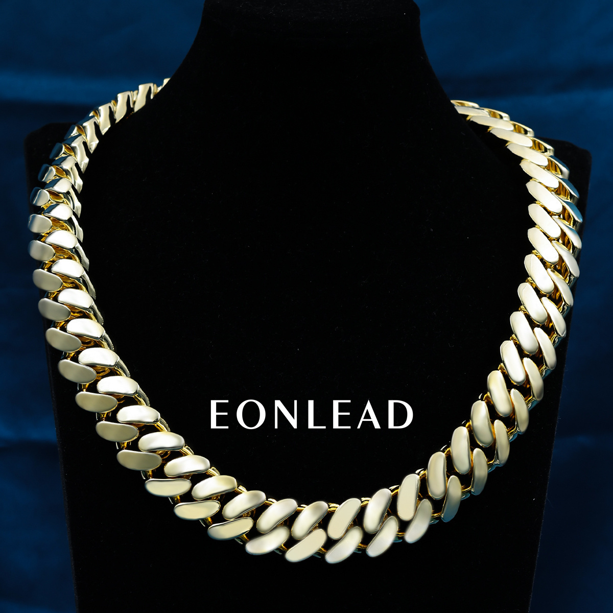 Custom 24mm 6-26inches S925 Silver Yellow Gold Plated D VVS Moissanite Diamond Clasp Cuban Chain Bracelet Necklace