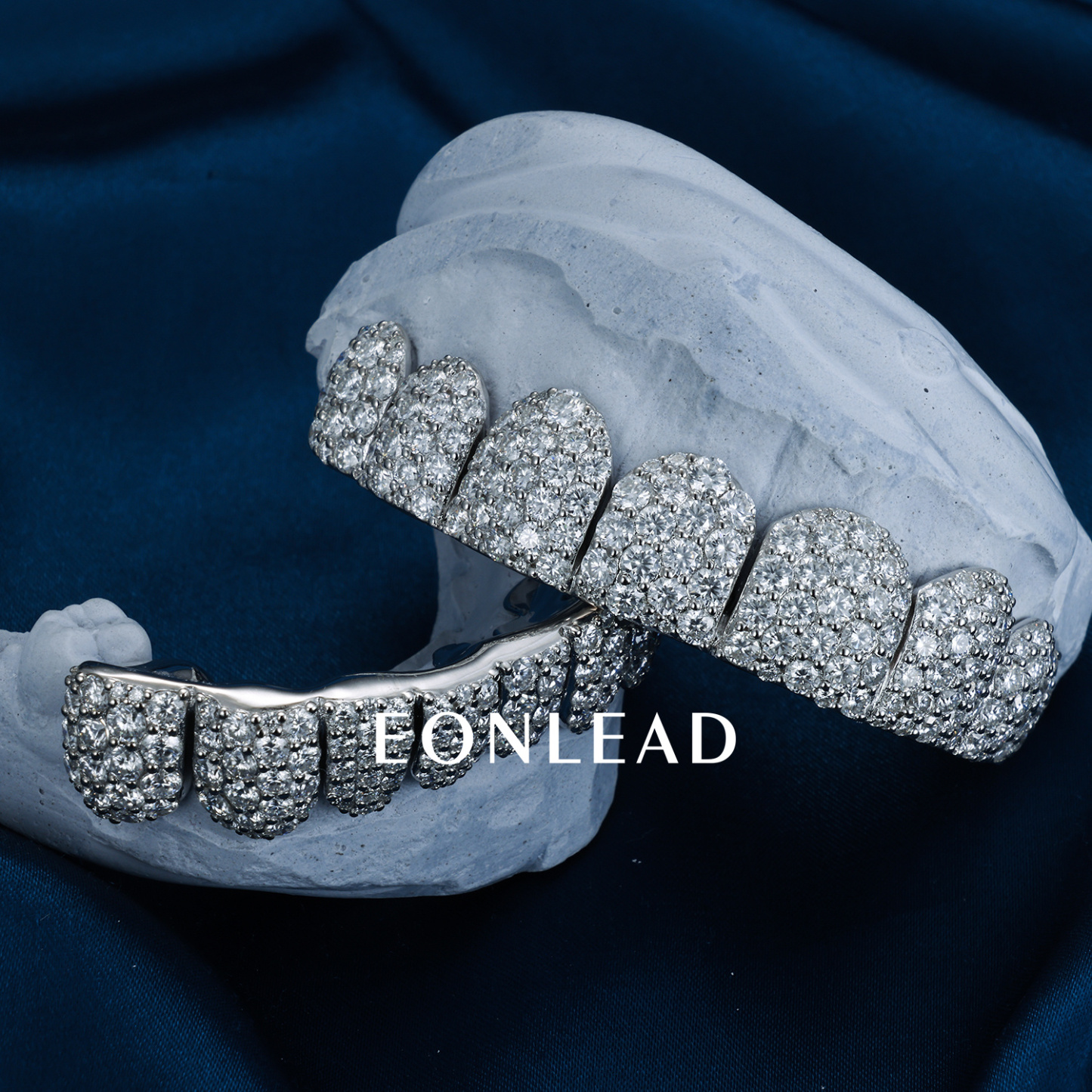 Custom Men Women TOP BOTTOM 2 4 6 8 10 Moissanite Lab Diamond Grillz Honeycomb S925 Silver 10K 18K 14K Solid Gold Teeth Grillz
