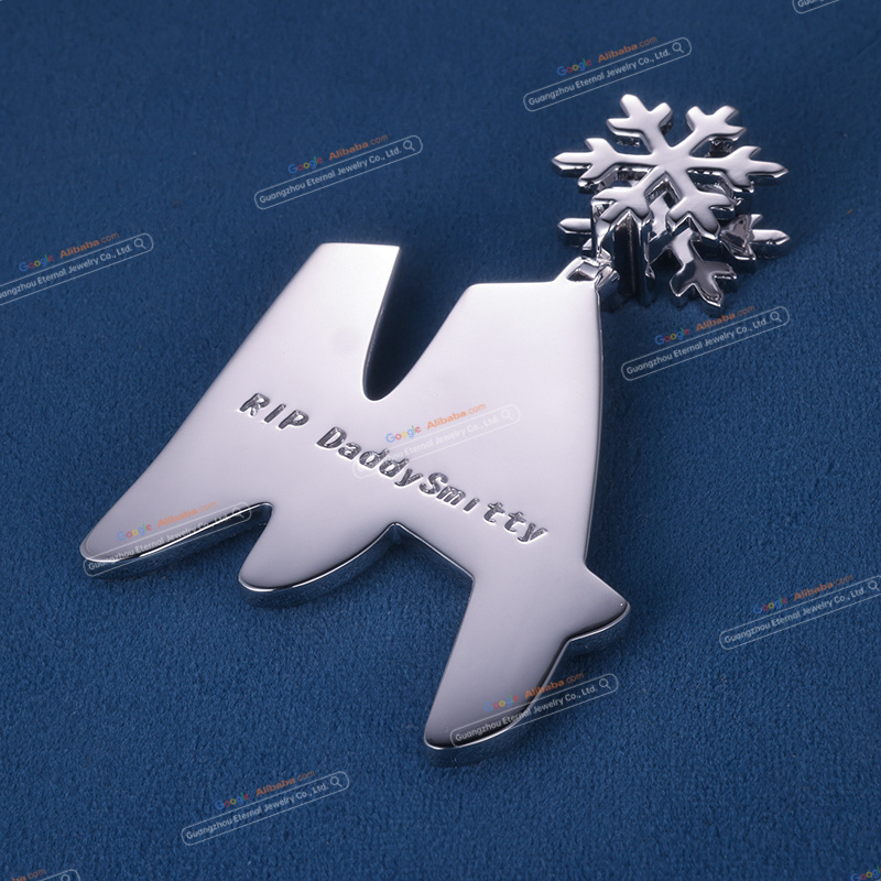 Custom S925 sterling silver VVSD moissanite letter pendant 2.5inch