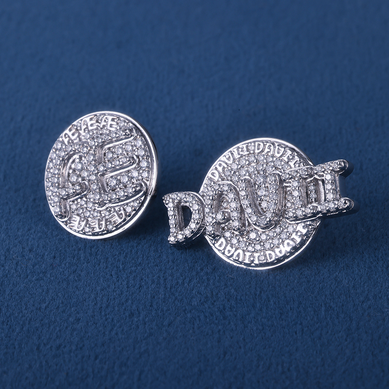 Custom 10K 14K 18K Solid Gold S925 Silver Iced Out Hiphop Horse Eye Cut D VVS Moissanite Women Men Earrings