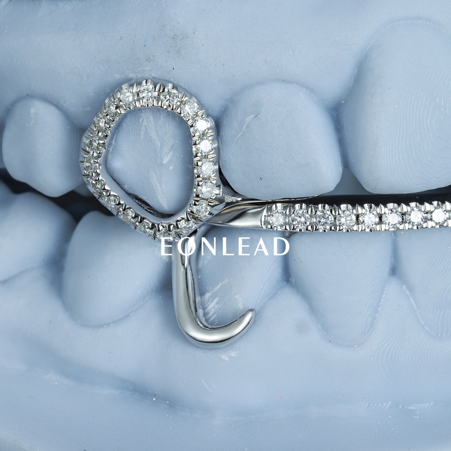 Custom 925 Silver Iced Out Hollow Frame Vampire Fangs Grillz Full Micro Pave Moissanite Lab Diamond Bar Lower Teeth Grills Hip Hop Jewelry For Men Women