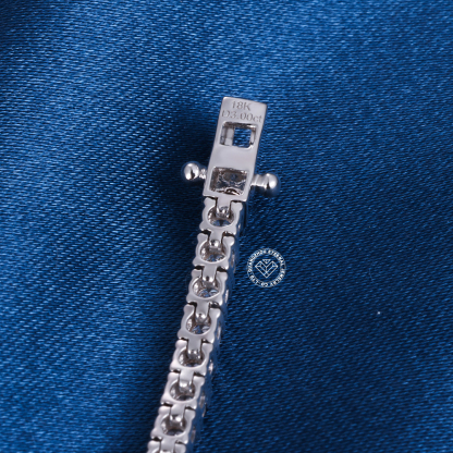 2.2mm 9K 10K 14K 18K Solid White Gold D VVS Moissanite Natural Diamond Tennis Chain Bracelet 6-24 inch Tennis Chain Necklace