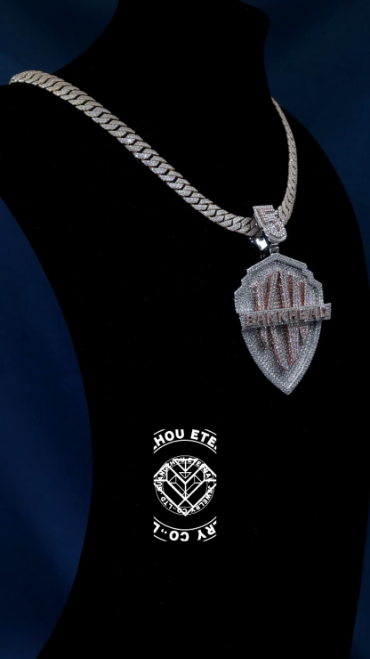 CUSTOM 3INCHES S925 SILVER TWO-TONE ICED OUT D VVS MOISSANITE DIAMOND “KW” LETTER RAPPER HIP HOP PENDANT 