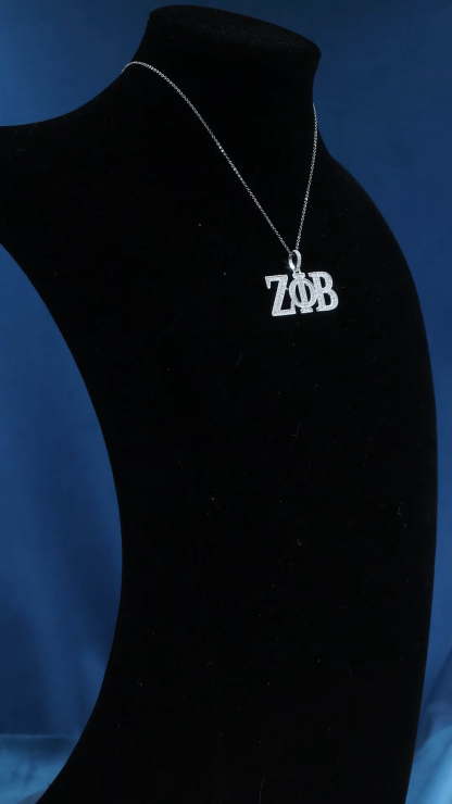 CUSTOM 1.75INCHES S925 SILVER ICED OUT D VVS MOISSANITE DIAMOND “ZA” LETTER RAPPER HIP HOP PENDANT 