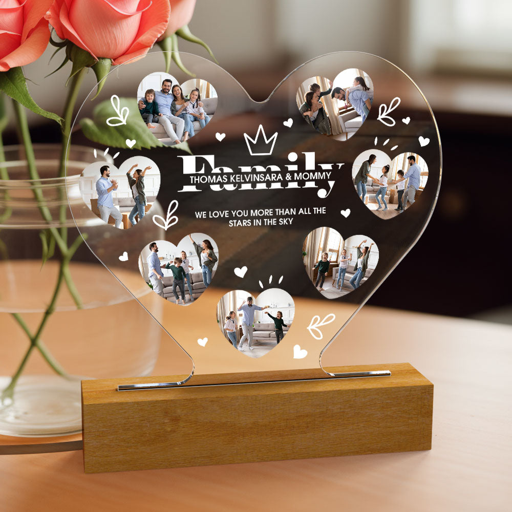 Benutzerdefinierte Lampe, Scannbarer Spotify-code, Fotolampe, Personalisierte Spotify-nachtlichtgeschenke Für Die Familie