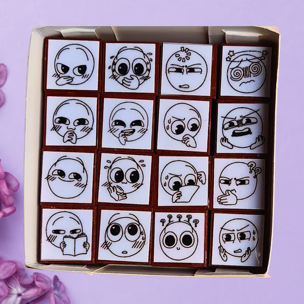 Doodly Stamps, Ensemble De Tampons Décoratifs Créatifs À Faire Soi-même Pour Le Journaling Et Les Loisirs Créatifs