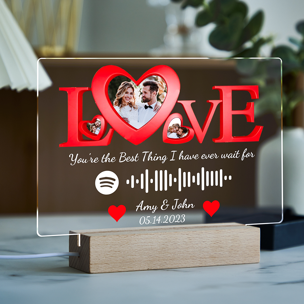 Cadre Po Personnalisé Personnalisé Acrylique Spotify Code Album Couverture  Cadeaux Pour Amoureux Amis Anniversaires De Famille Valentines 210611 Du  7,72 €