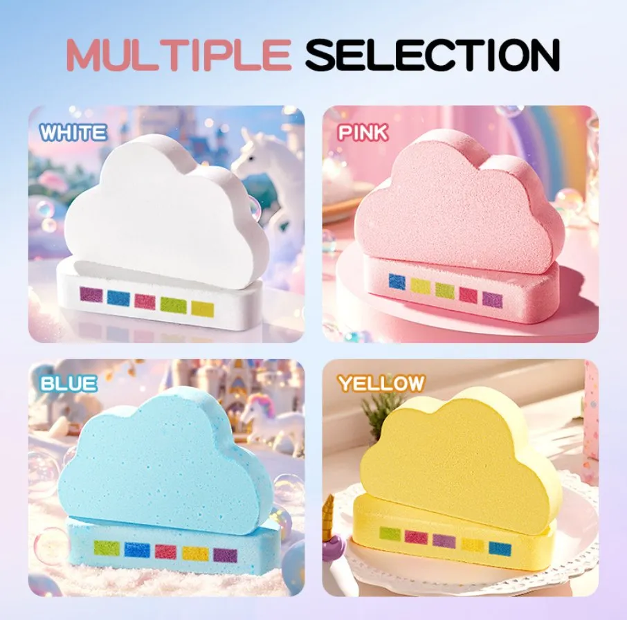 Bombes De Bain Nuages ​​et Arc-en-ciel Pour Enfants - Bain Moussant Effervescent - Soin Doux Et Nourrissant Pour La Peau - Plaisir Spa Pour Les Enfants