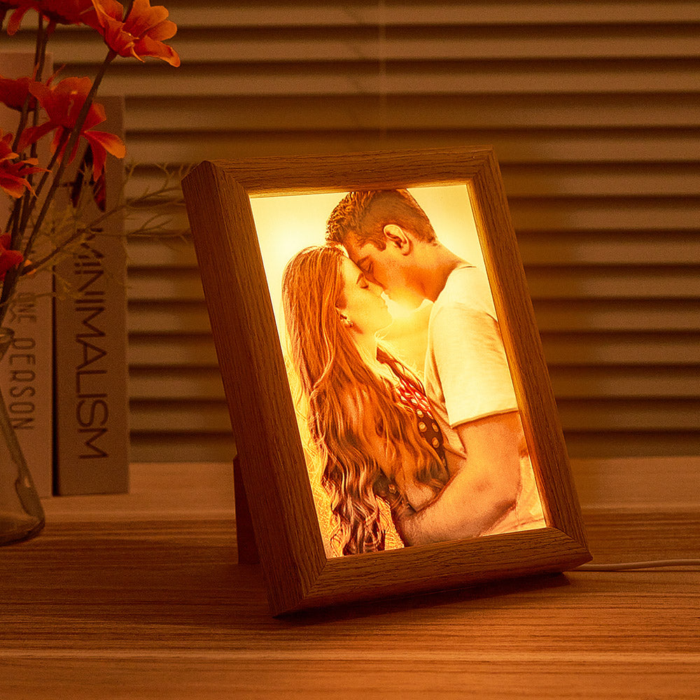 Cornice Artistica Luminosa A Led Con Foto Personalizzata Con Regalo Decorativo Per La Casa Leggero Per Coppie