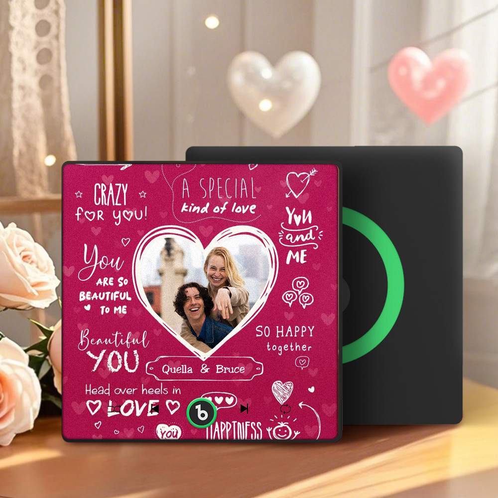 Aimant De Réfrigérateur Musical Personnalisé, Cadeau D'anniversaire D'amour Doux, Aimants De Musique Personnalisés Pouvant Jouer Des Chansons, Cadeau Pour Couple